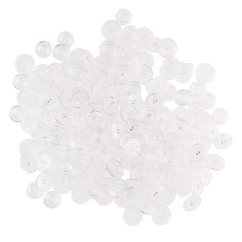 BetterJonny 200 Sets Clear Snaps for KAM, Size 20 T5 Resin Plastic Snaps Buttons Fasteners - Image 1